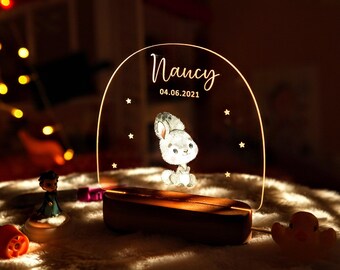 Custom Animal Lamp for Kids - Kids Bedroom - Unique Baby Gift - Child Nightlight - 1st Birthday Gifts - Cute Night Light - New Baby Gifts