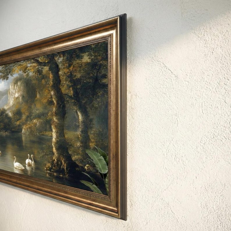 Antique Gold Finish TV Frame, Compatible with all Tv Brand, Custom TV Frame 32 43 50 55 Inch Ornate Frame TV Frame for Your Samsung Frame Tv