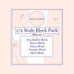 Size 10 - 1/2 Scale Block Patterns Pack