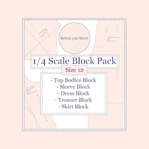 Size 12 - 1/4 Scale Block Patterns Pack
