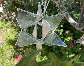 12 Pointed Monavian Star 3 Dimensional 12 sided star - Tree Topper - Christmas Star - Stained Glass Star