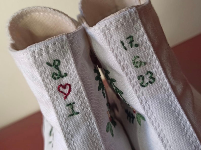 Custom Embroidered High Top Sneakers image 3