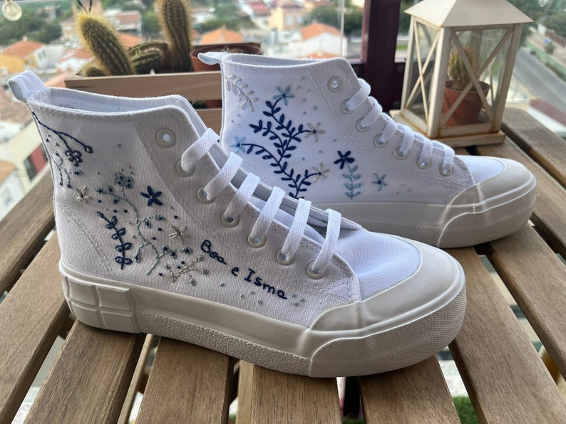 Custom Embroidered High Top Sneakers image 6