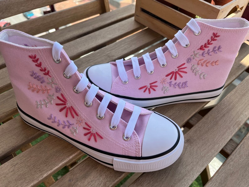 Custom Embroidered High Top Sneakers image 4