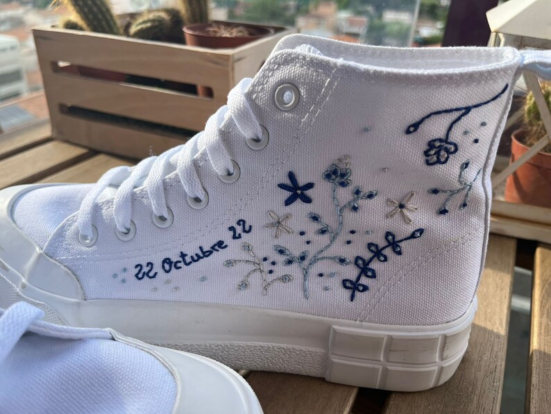 Custom Embroidered High Top Sneakers image 7