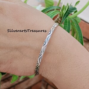 Handmade Bangle, 925 Sterling Silver Bangle, Boho Bangle, Beautiful Bangle, Trending Bangle, Women Bangle, Gift For Her, Stylish Bangle.
