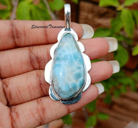 高品質ラリマー ペンダント ワクワク6個セット シルバー925 高品質ラリマー ペンダント ワクワク6個セット シルバー925