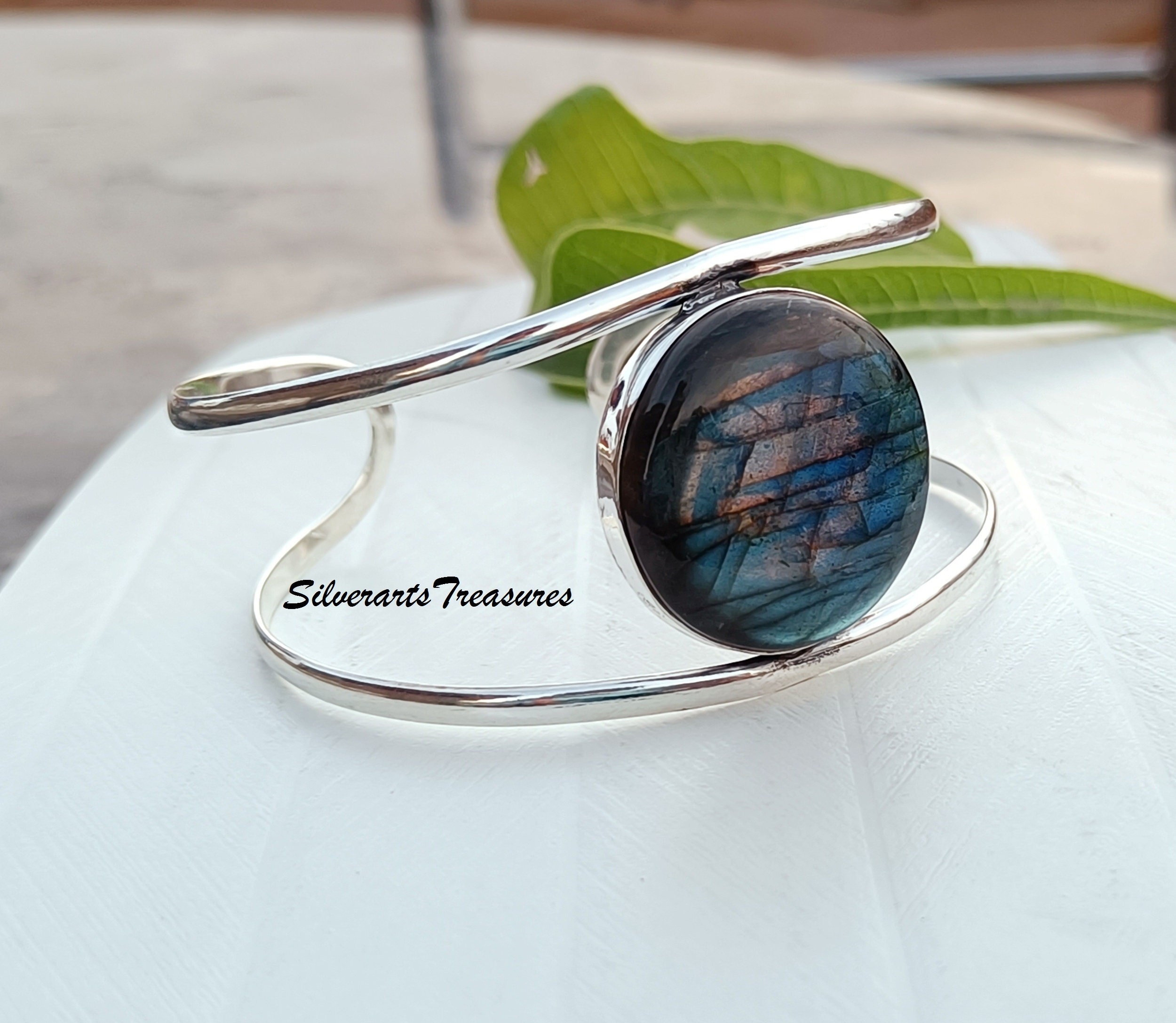 インディアンジュエリーバングル ラブラドライト silver925 アクセサリー シルバー925 バングル ビンテージ ラブラドライト インディアン
