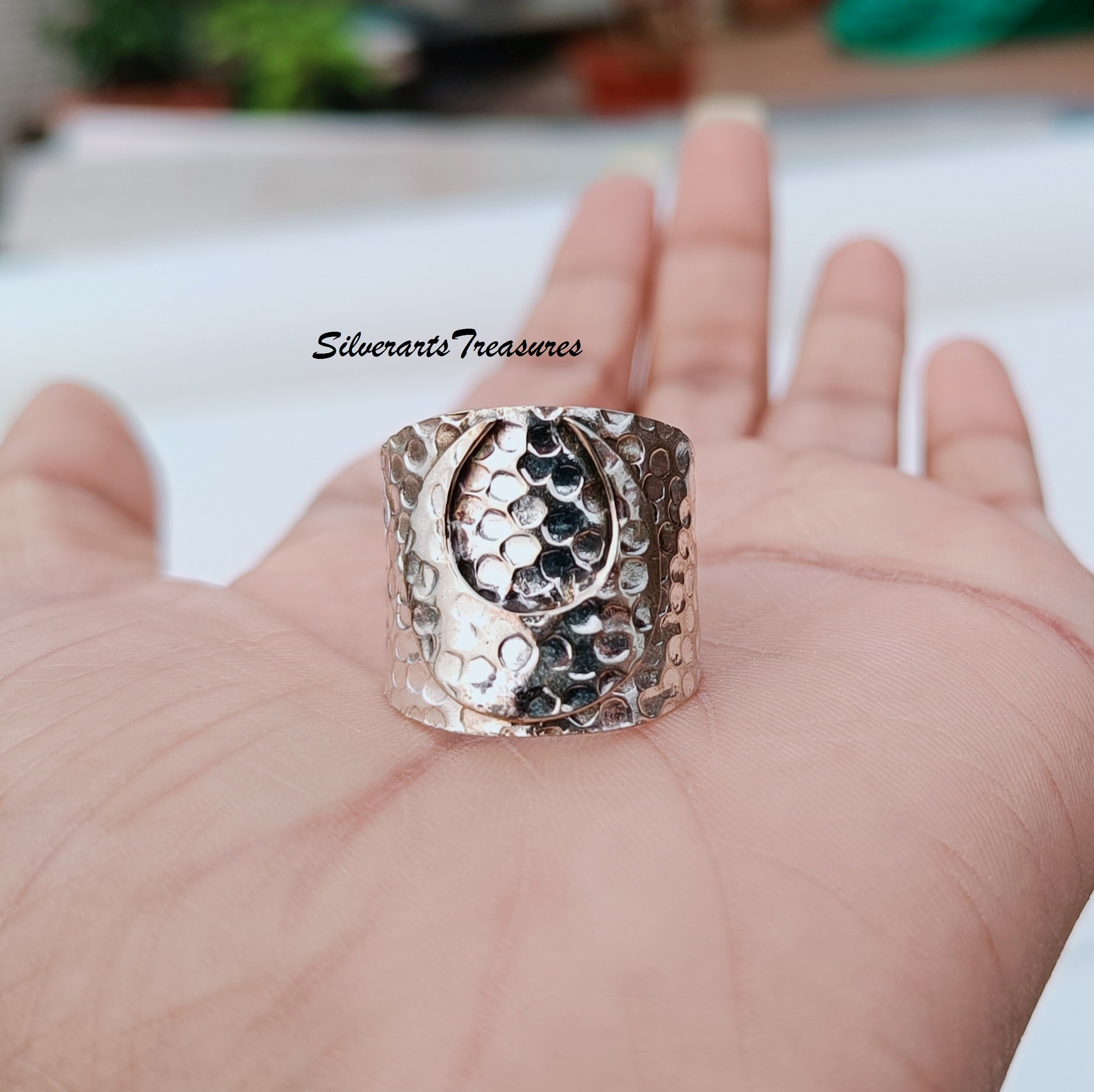 Anello Con Spilla Di Sicurezza In Argento Sterling: Gioiello Unisex Minimalista - Italia - Foto 9