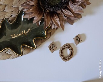 Gothic Frame Polymer Clay Cutter, Fall cutter, Earring Cutter, Jewelry Making, Halloween Cutter, Spooky Earring Cutter, Double Wall cutter