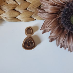 Organic Polymer Clay Cutter, Boho Cutter, Earring Cutter, Jewelry Making, Embossing Cutter, Abstract Earring Cutter, Double Wall cutter