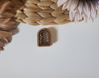 Arch Floral Polymer Clay Cutter, Fall cutter, Earring Cutter, Jewelry Making, Cottage Cutter, Floral Earring Cutter, Double Wall cutte