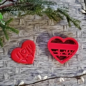Heart Shape-Heart Beat Love Polymer Clay Cutters Set | Valentines Day Love- I Love You Clay Earring Cutters | Jewelry Making | Clay Tool