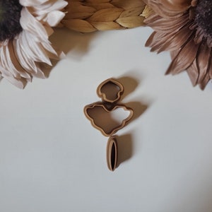 Elegant Polymer Clay Cutter, Cute cutter, Earring Cutter, Jewelry Making, Embossing Cutter, Abstract Earring Cutter, Double Wall cutter