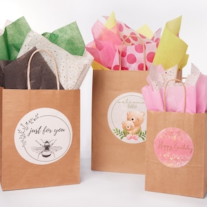 Sacs cadeaux Joyeux anniversaire, anniversaires d'enfants, sac cadeau de remerciement, sacs cadeaux pour enfants, cadeau de fête des mères !