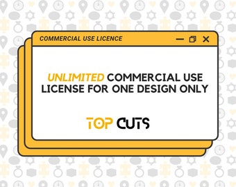 Unlimited Commercial Use License Agreement for 1 Design - read description for full Information