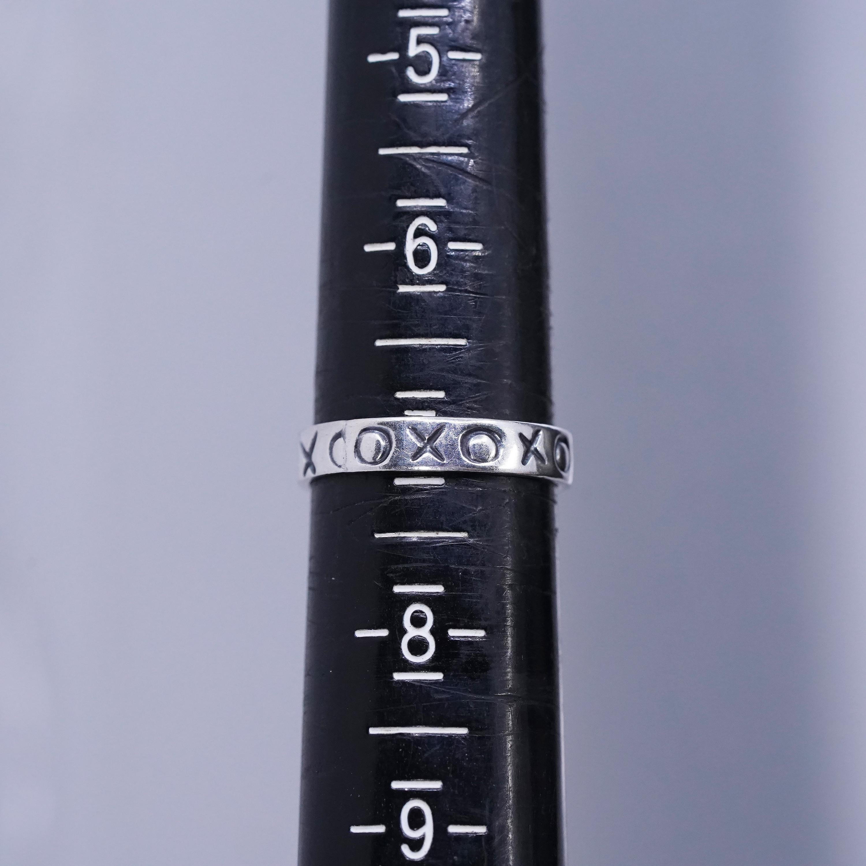 Size 7, Vintage Southwestern Sterling Silver 925 Handmade Ring