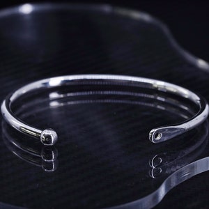 7”, vintage southwestern sterling silver 925 handmade cuff, bracelet, silver tested