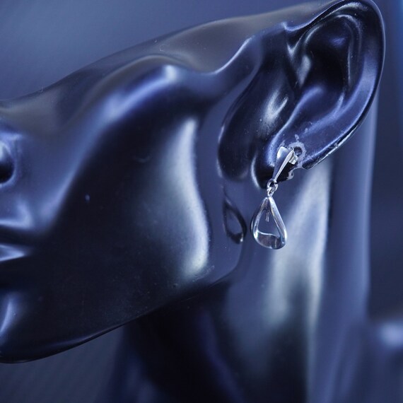 Orecchini in argento sterling con granato: design in filigrana a goccia - Italia