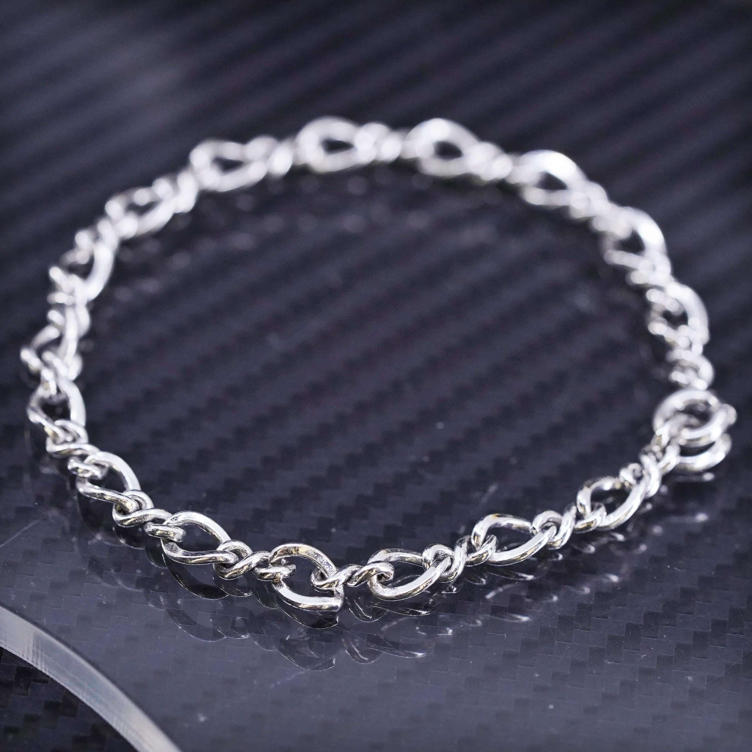 7” 6 mm、ヴィンテージイタリアンスターリングシルバー925ハンドメイド