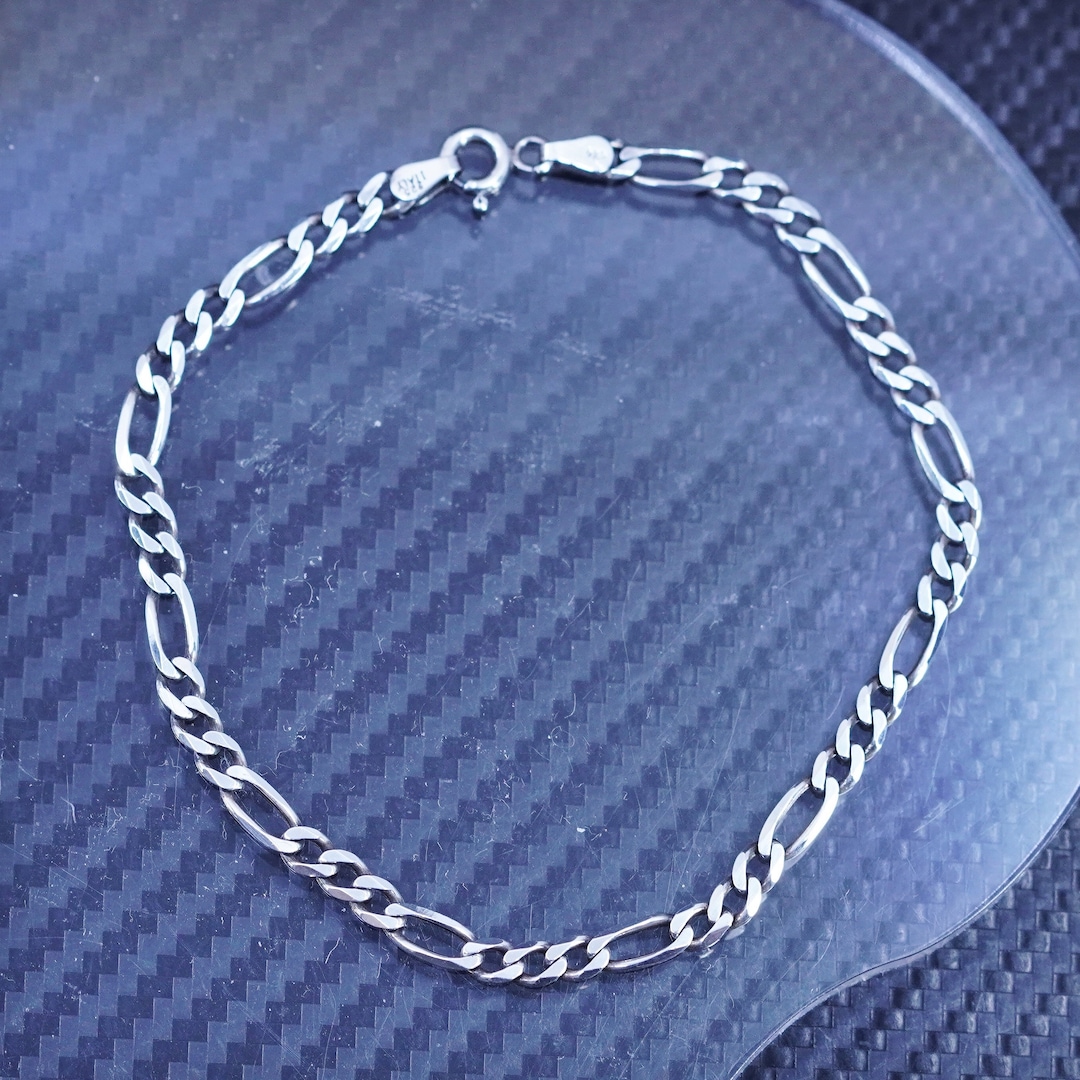 8” 4mm, Vintage Italian OTC Sterling Silver 925 Handmade