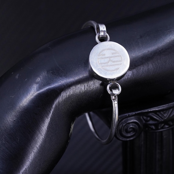 Jonc En Argent 925 Du Mexique - Bracelet Homme Ou Femme Occasion, Style Épuré