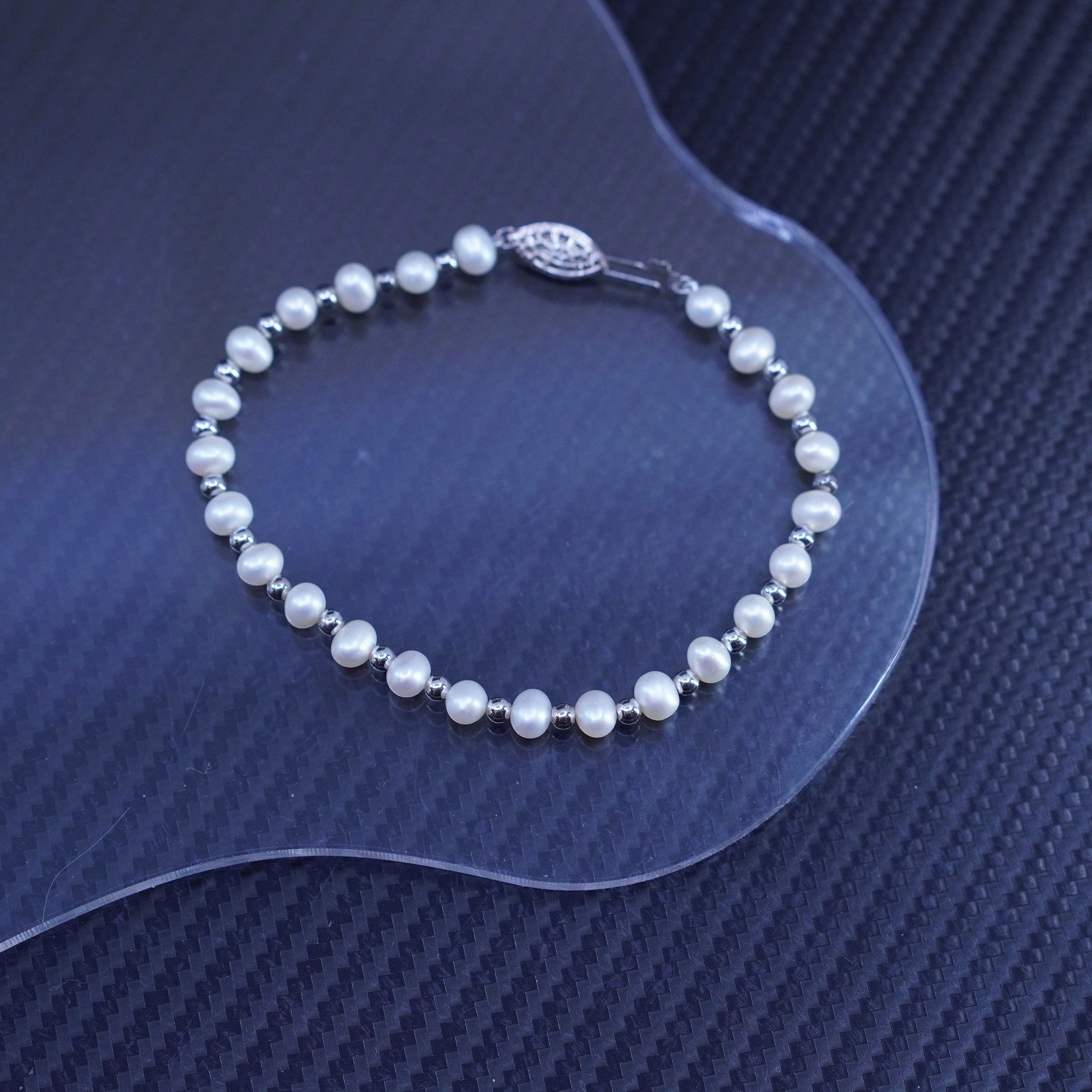 SILVER925 PEARL BRACELET/シルバー/ブレスレット SILVER925 PEAL CHAIN BRACELET/シルバー/ブレス
