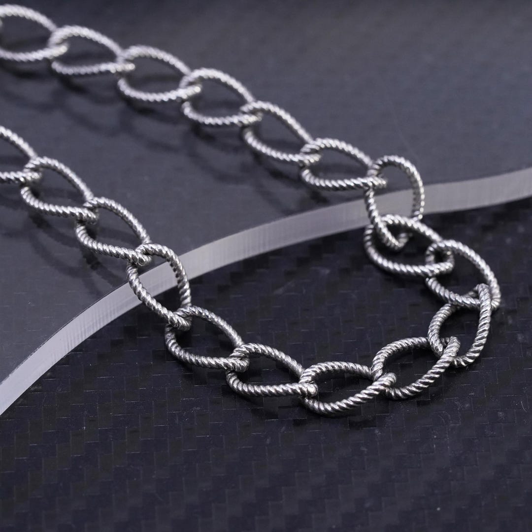 7インチ 7 mm、ヴィンテージスターリングシルバーハンドメイド