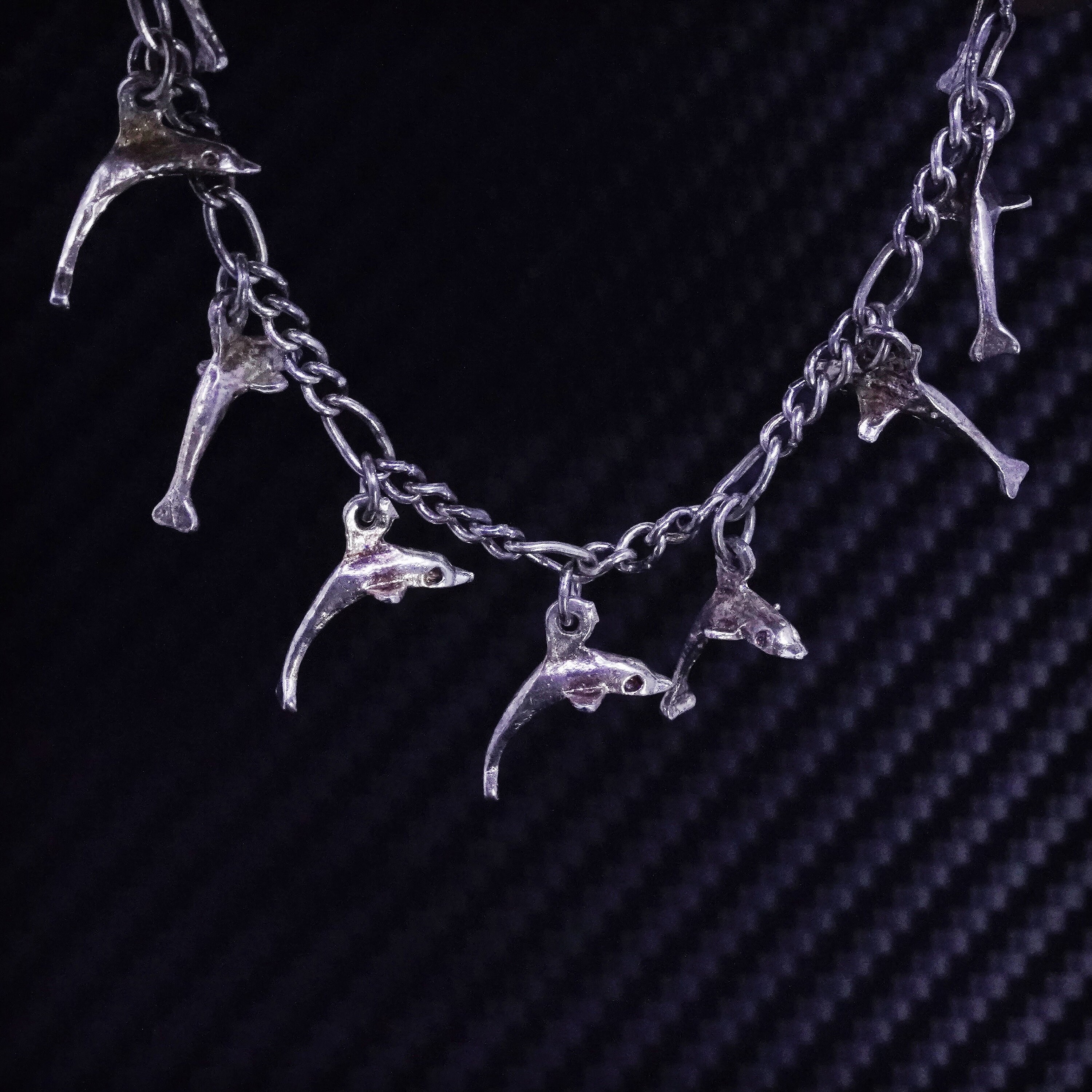 7.25インチ、ヴィンテージスターリングシルバー925ハンドメイドカーブ