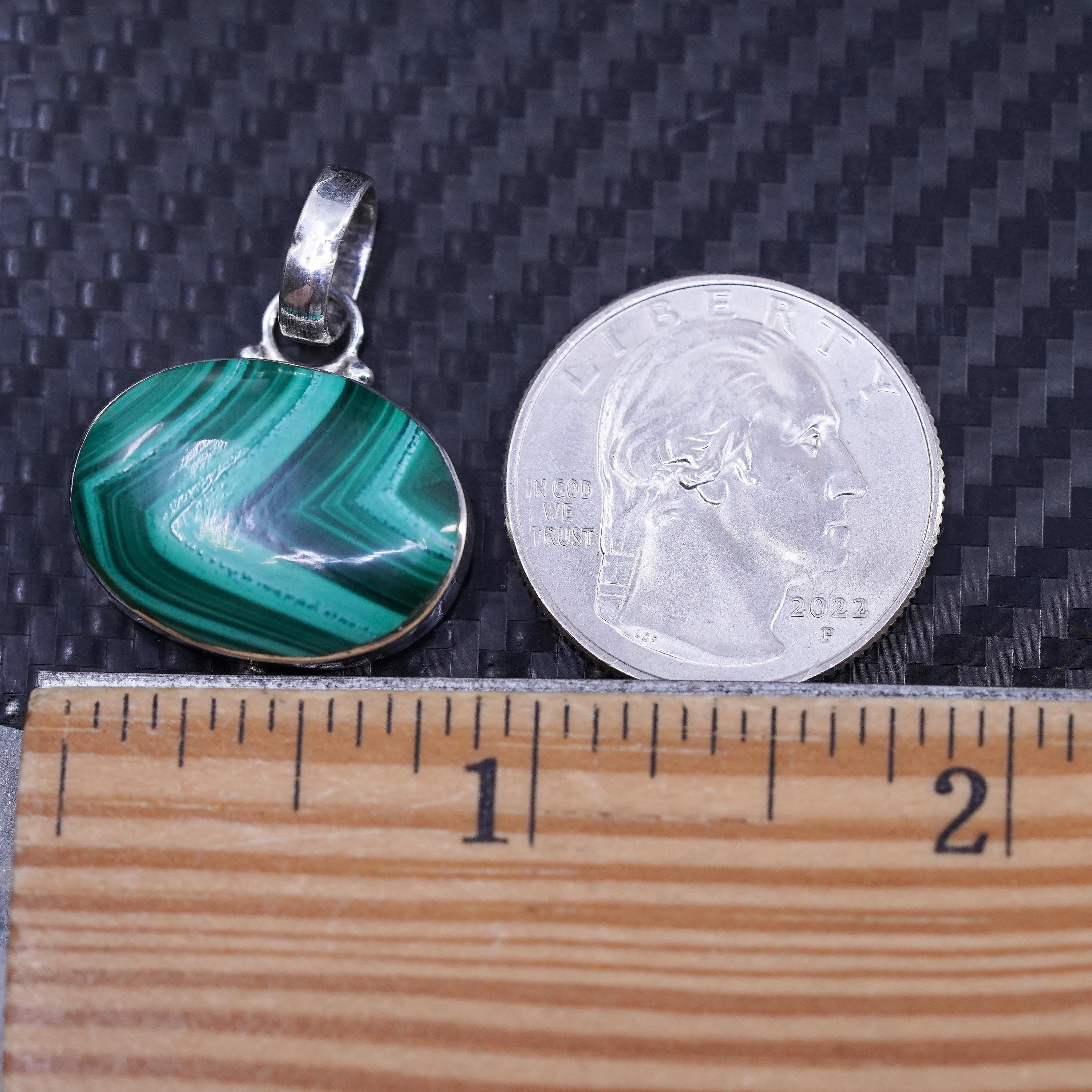 Vintage Southwestern Sterling Silver 925 Handmade Pendant With