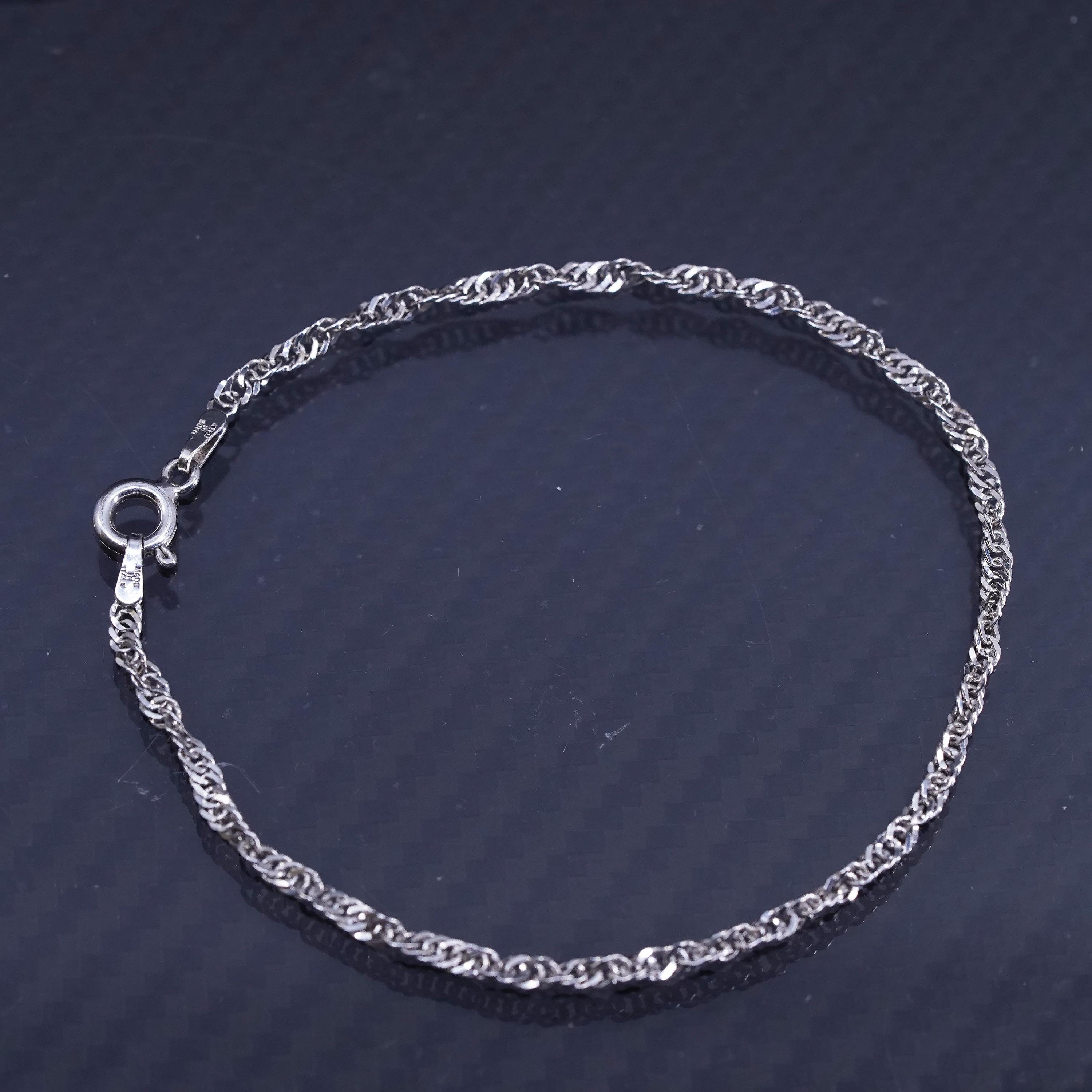 7.25” 3 mm、ヴィンテージイタリアンスターリングシルバー925