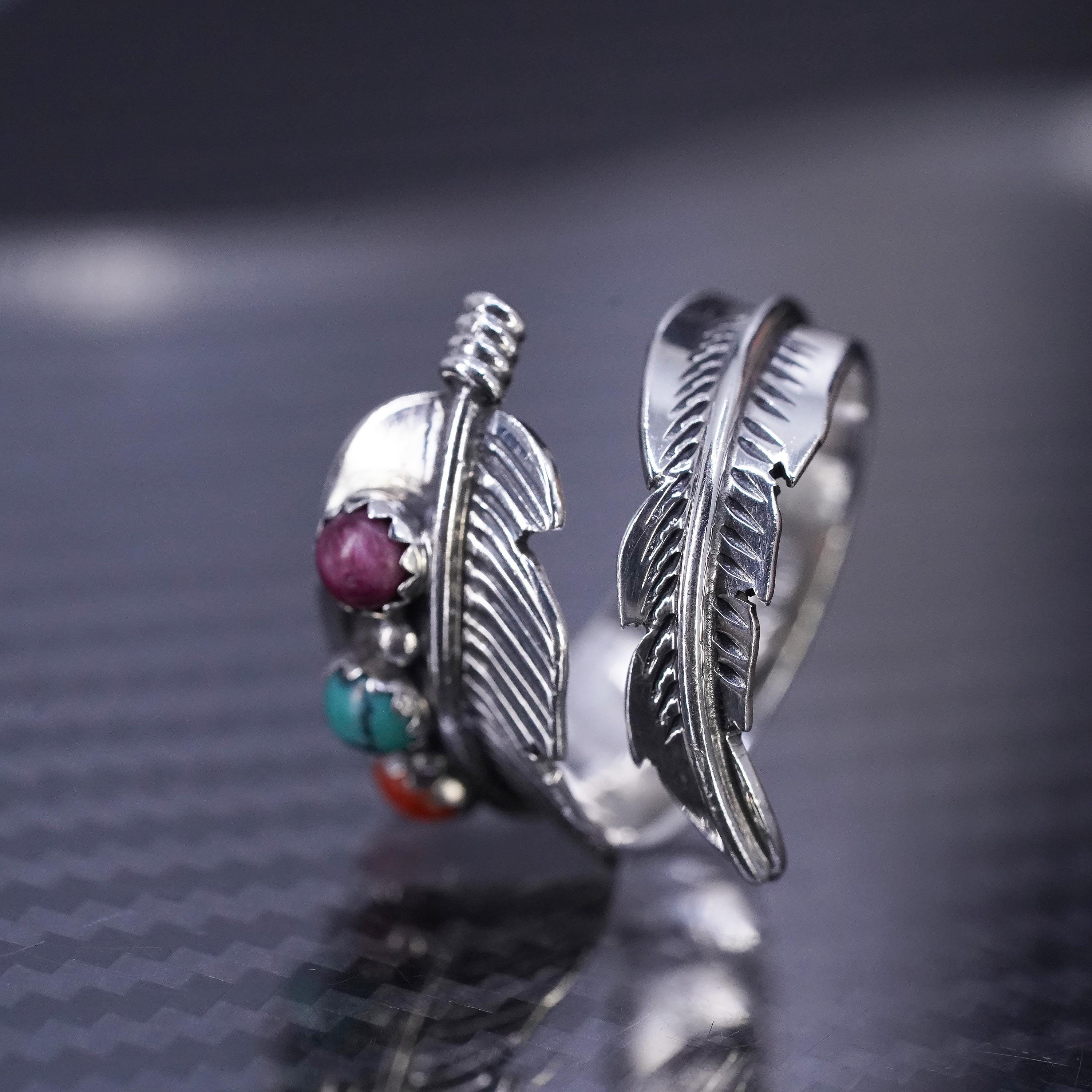 Size Adjustable, Native American Joe Delgarito Sterling Silver 925