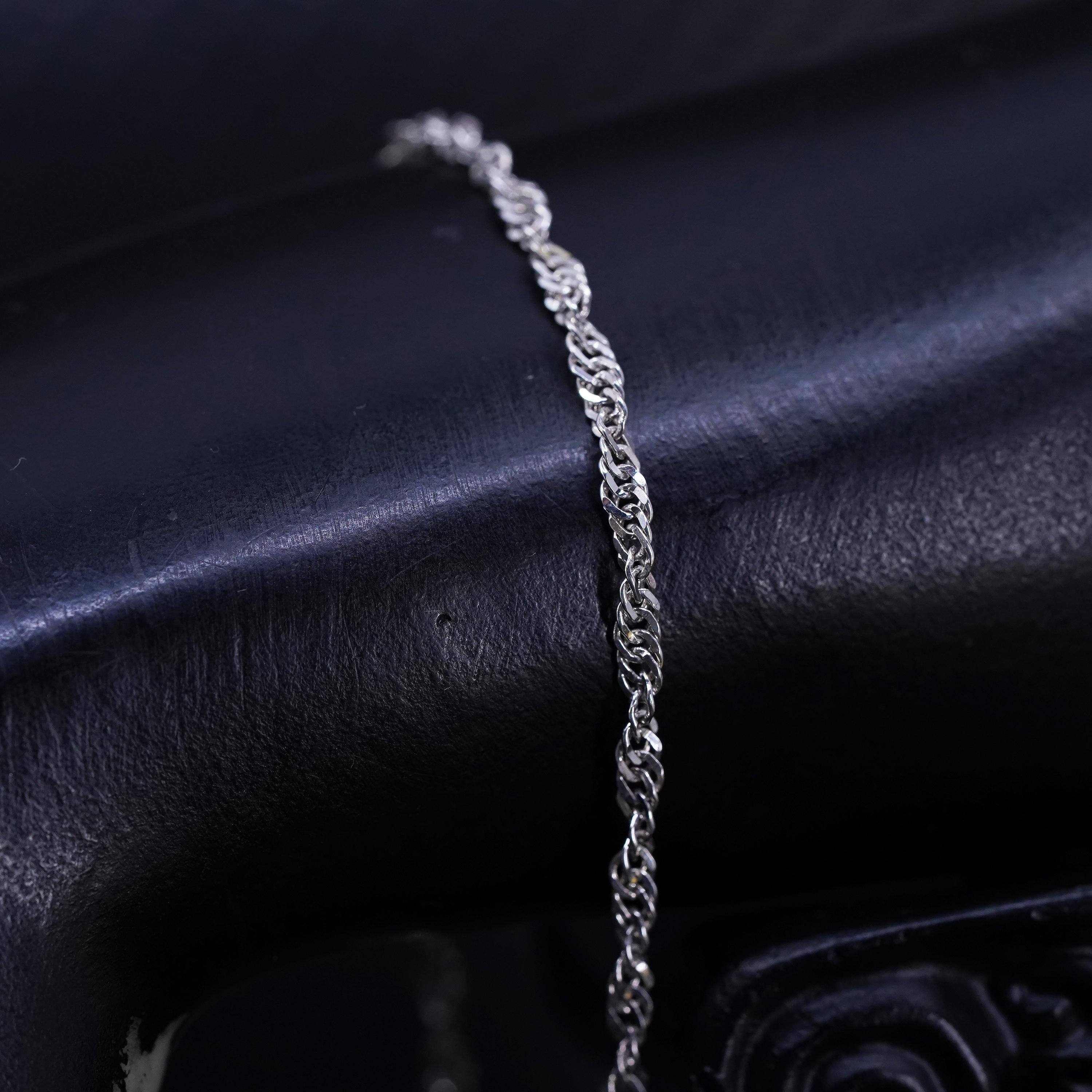 7.25” 3 mm、ヴィンテージイタリアンスターリングシルバー925