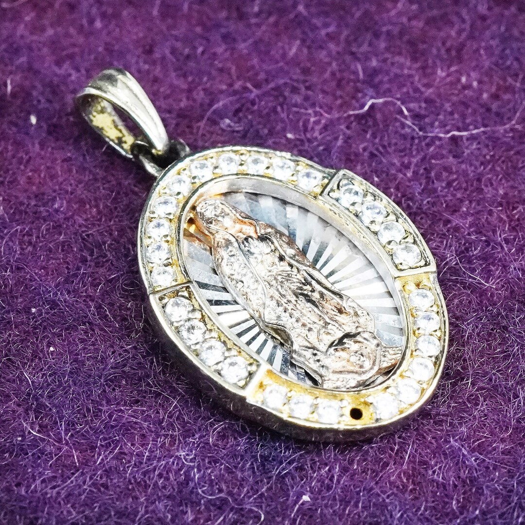 Vintage Vermeil Yellow Gold Over Sterling Silver 925 Charm Christian ...