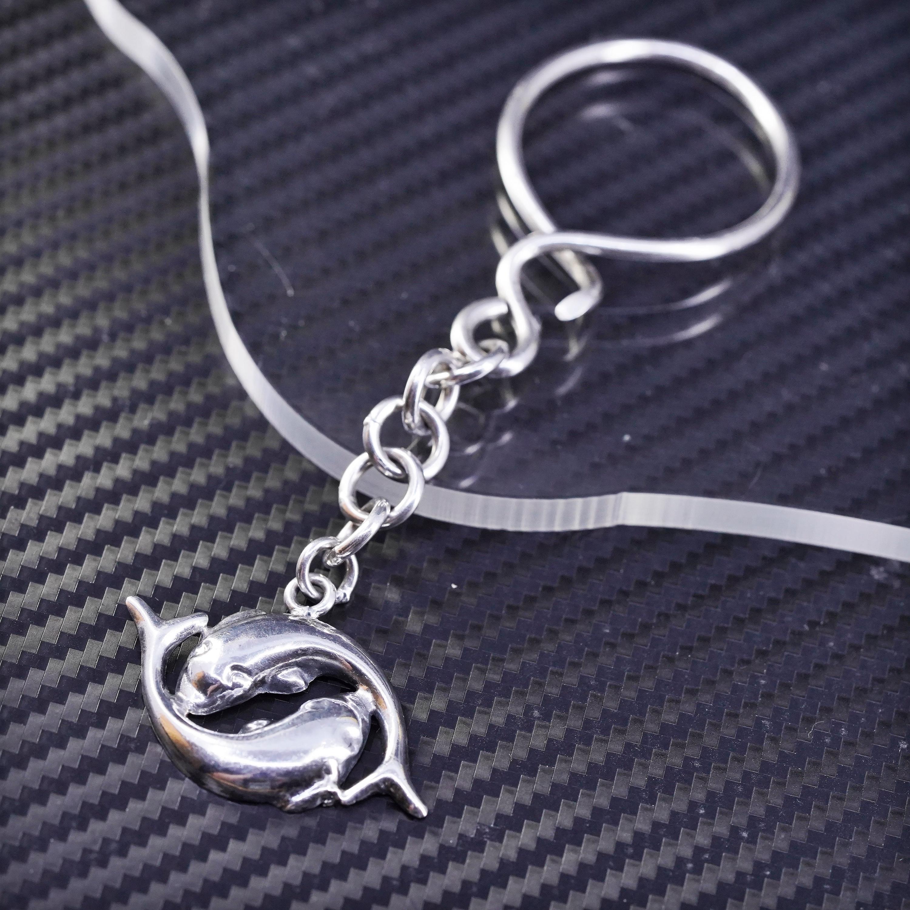 925 Silver Keychain - Etsy