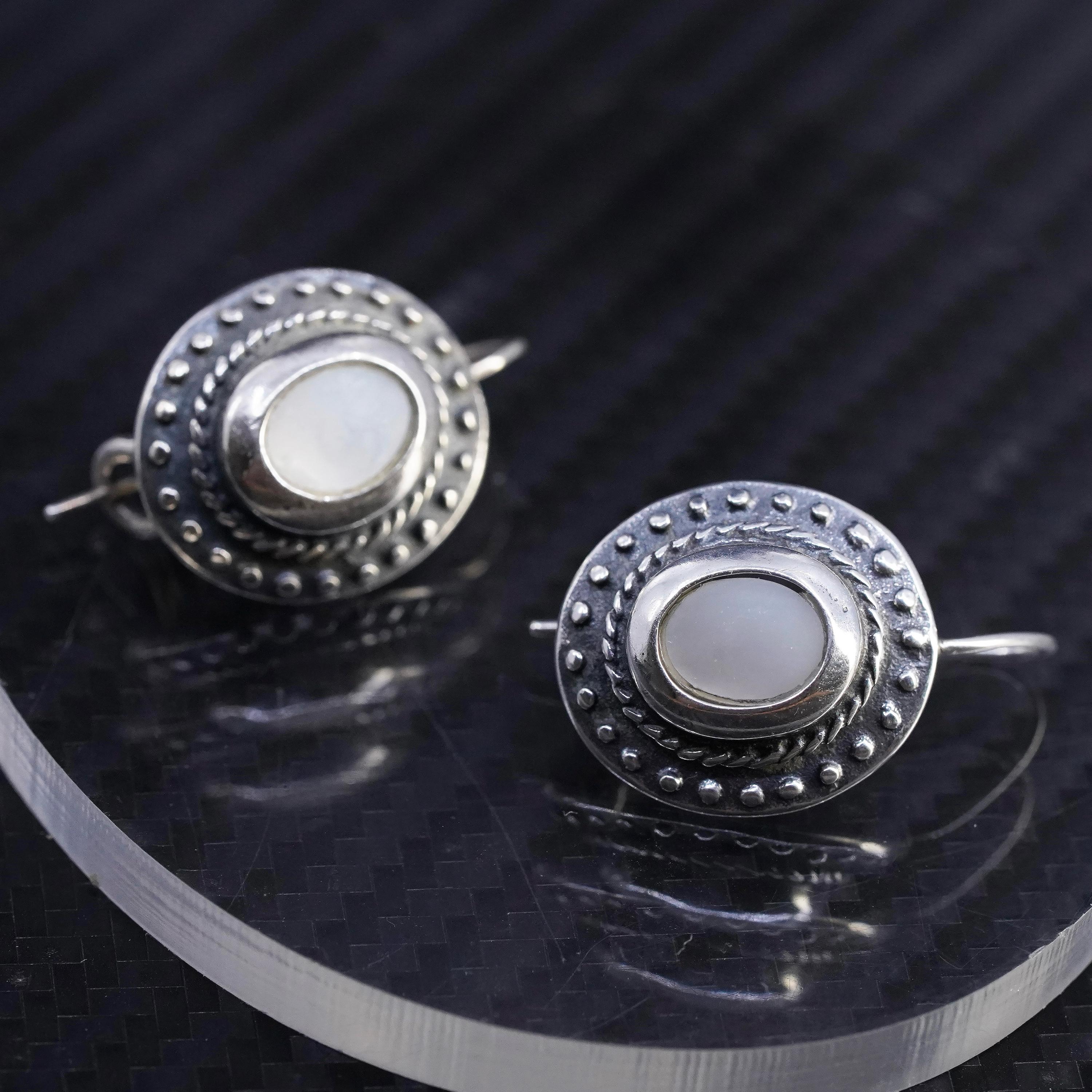 シルバー製シルパダフラットバックイヤリングセット、重いイヤリングでも前傾・垂れ防止、3ペアハッピーバック サージカルスチールとチタンのフラットバックスタッドピアス | グリッター