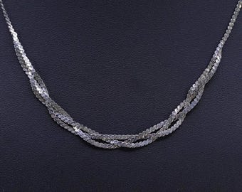 18インチ 3 mm、ヴィンテージスターリングシルバー925ハンドメイド