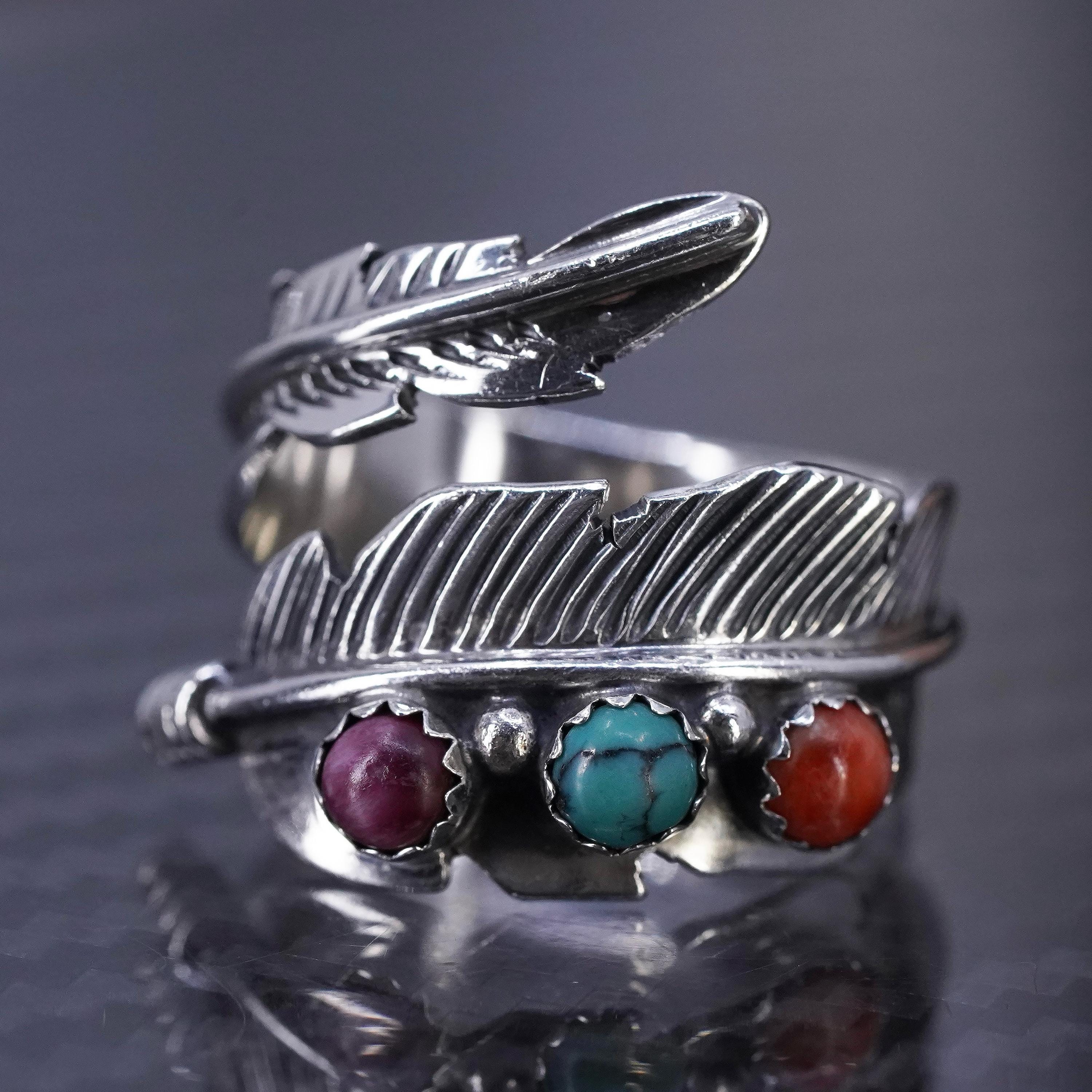 Size Adjustable, Native American Joe Delgarito Sterling Silver 925