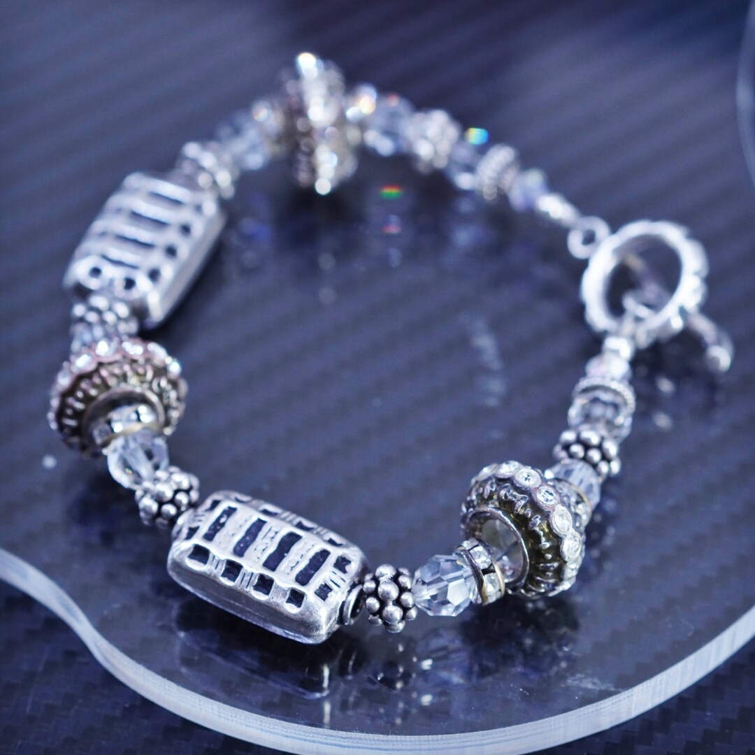 SILVER925 STONE BRACELET/シルバー/ブレスレット シルバー925 ボールチェーンブレスレット 特大8mm シルバー