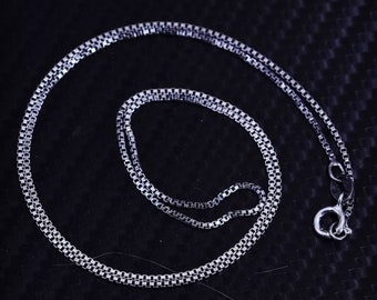 Collana a catena in argento sterling 925 vintage in argento sterling, timbrata 925 Italia