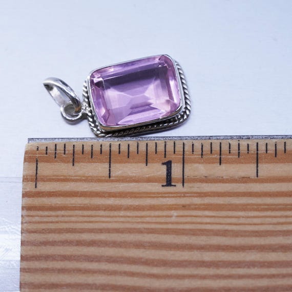Vintage sterling 925 silver rectangular shaped pe… - image 6