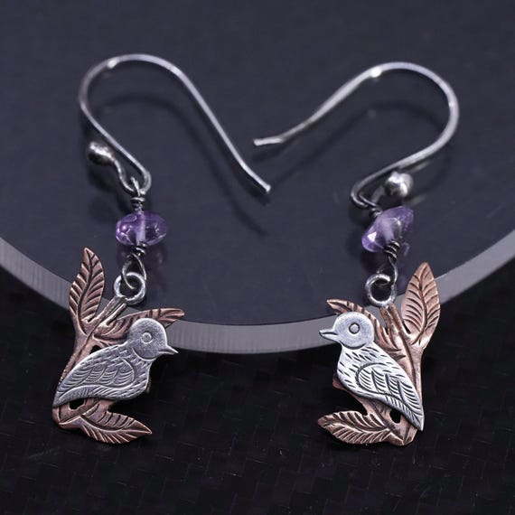 Orecchini A Perno Con Colibrì In Argento Sterling 925, 8x8 Mm, Gioielli Donna E Ragazza, Regalo In Confezione - 2
