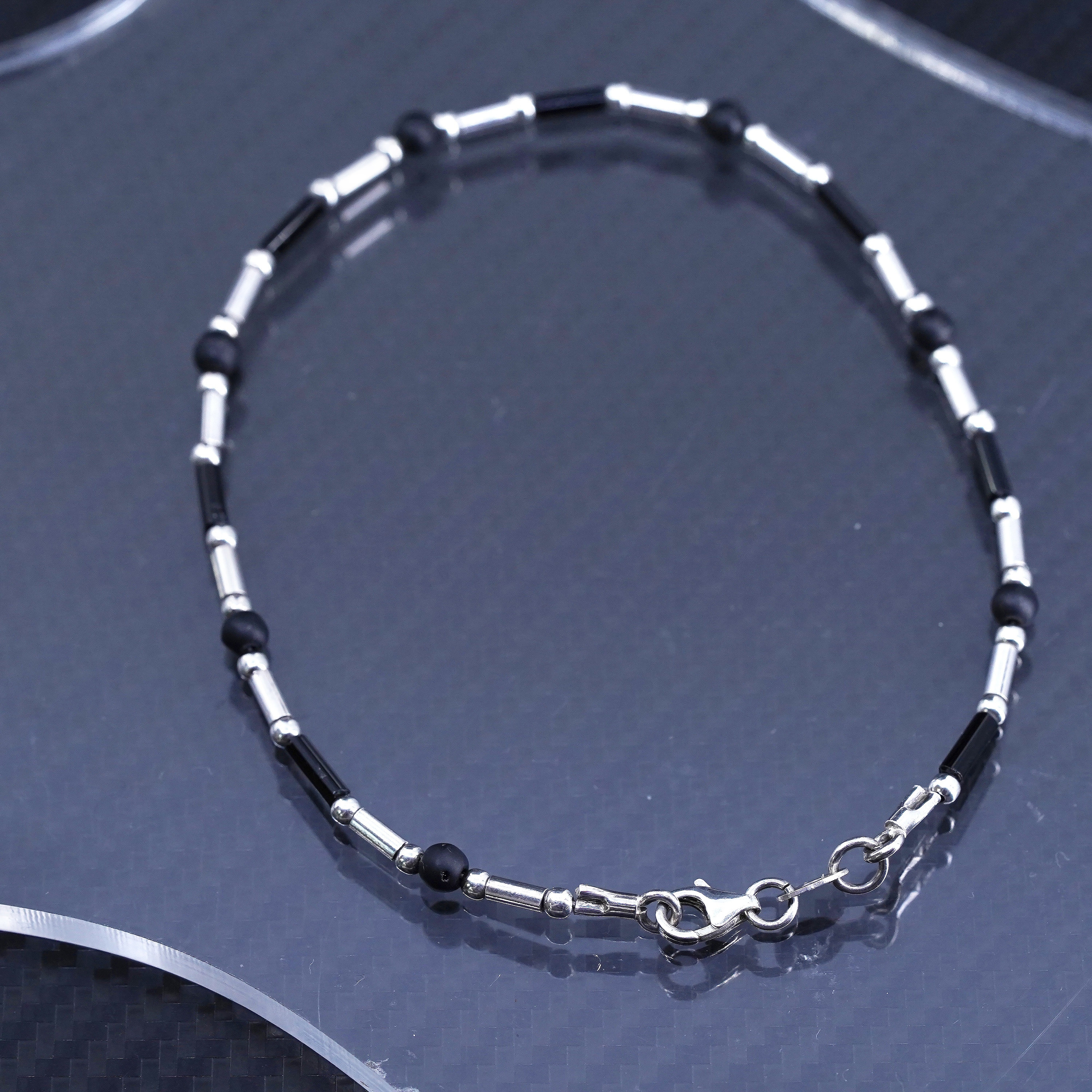 Cavigliera Argento 925 Italiano – Stile Ancora, Lunghezza 9,75 Pollici, Chiusura Aragosta, Made In Italy