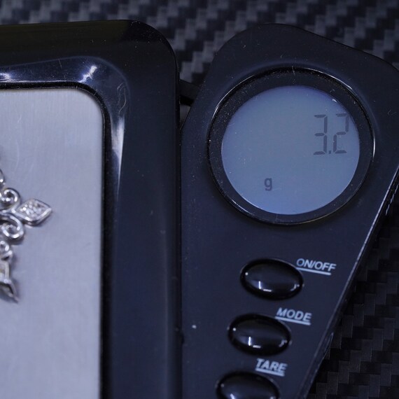 Vintage sterling silver 925 snowflake pendant wit… - image 7