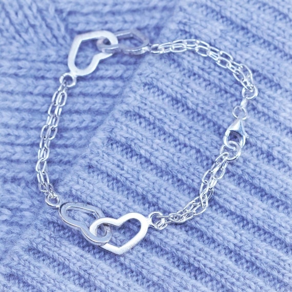 アクセサリー Vintage Italian Silver Bracelet 6.25” 8mm, vintage Italy sterling silver 925 double curb