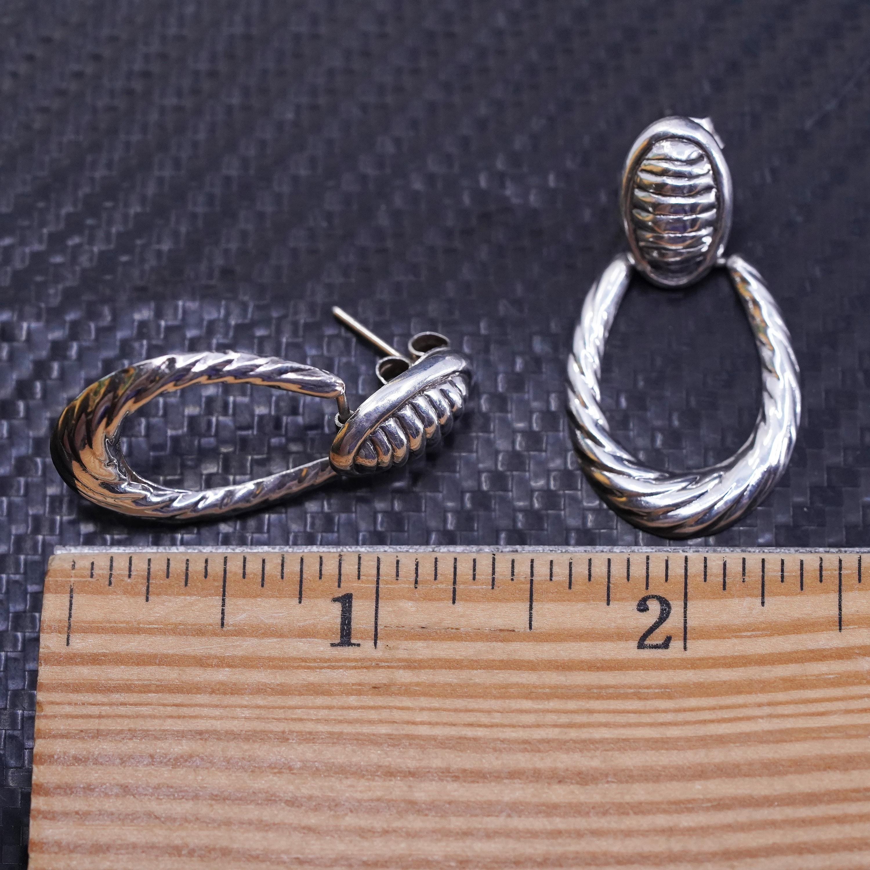 Vintage Mexican Sterling Silver 925 Handmade Ribbed Shell Vintage Mexican Sterling Silver 925 Handmade Ribbed Shell