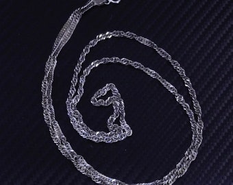 30インチ 3 mm、ヴィンテージ スターリングシルバー 925 ツイスト