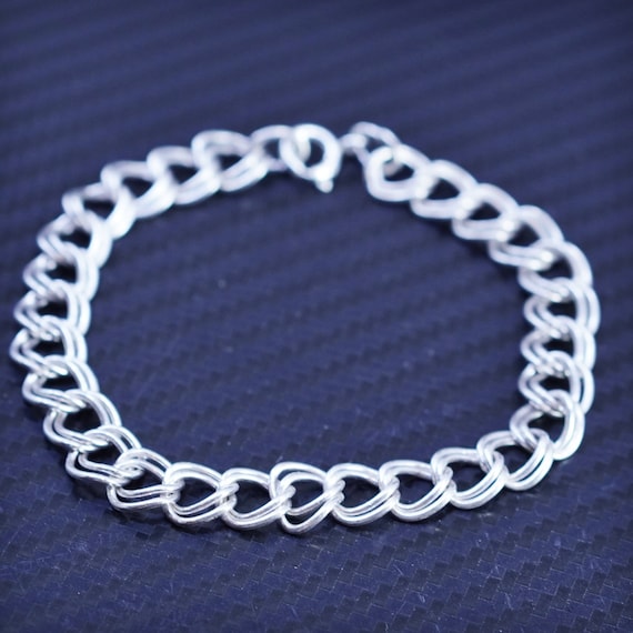 Toe Ring Antiqued Curb Chain Link Design Sterling Silver Toe Ring Antiqued Curb Chain Link Design Sterling Silver