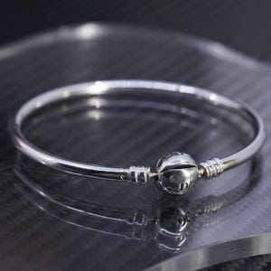 6.5 ", vintage Pandora ALE Sterling Silber 925 Moments Armreif, Armband ""925 Pandora"" gestempelt."
