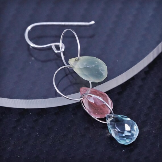 Vintage Sterling Silver 925 Handmade Teardrop SINGLE EARRING  display picture 1